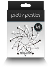 NS Novelties Pretty Pasties Charm I Nipple Cover Black